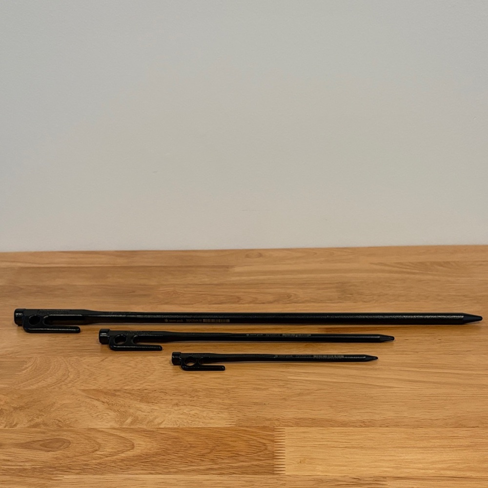 NWOT!! Snow Peak- Set of 3 Solid Stakes. #20, #30, & #50. Brand new without tags